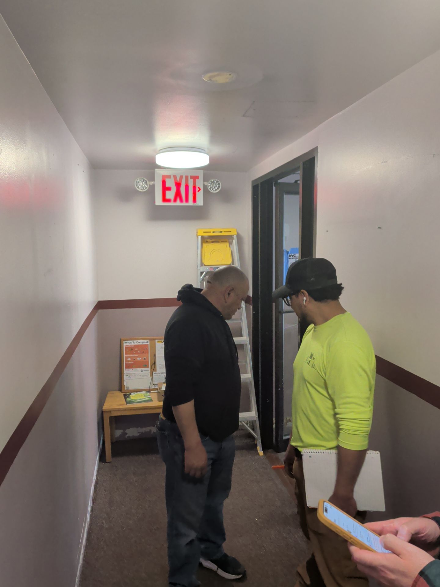 Field coordination in a Brooklyn multifamily common-area corridor
