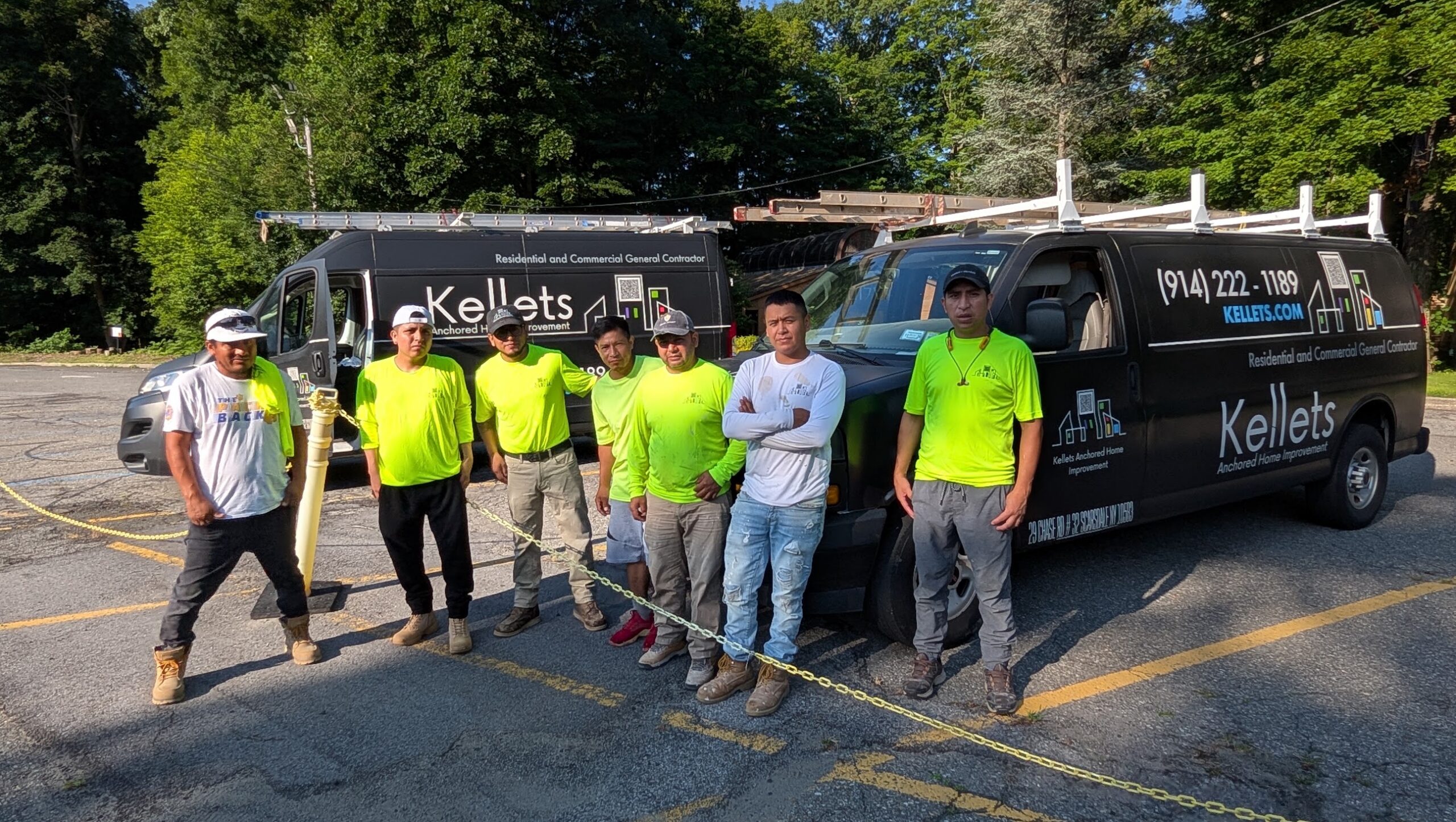 Kellets field crew and branded service vehicles